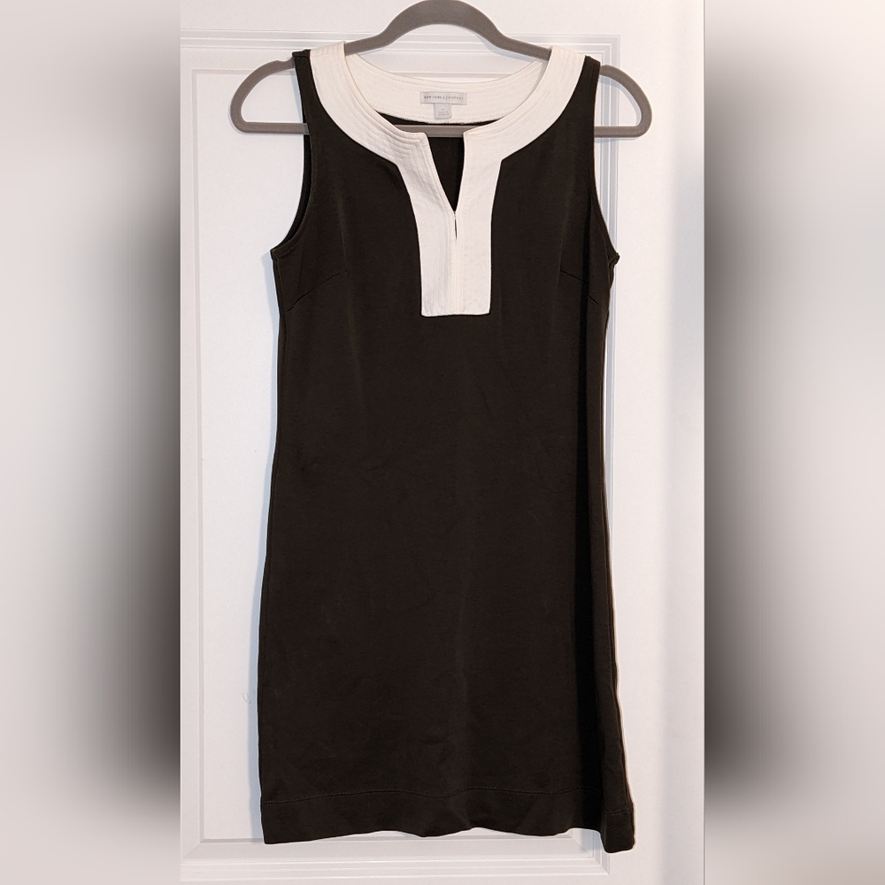 Olive green knit dress